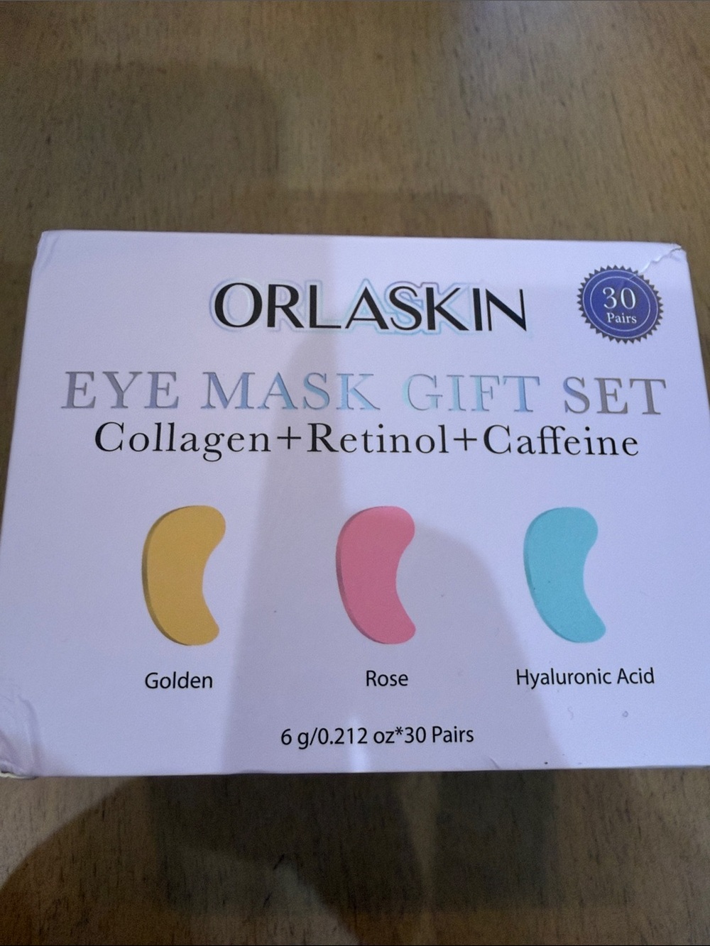 Orlaskin Eye Mask Gift Set - Golden, Rose & Blue Under-Eye Patches 30 pairs